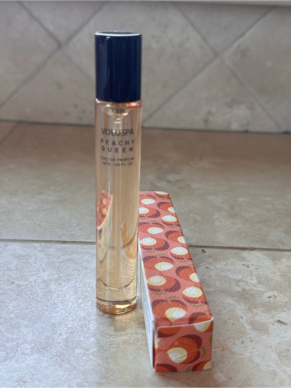 Voluspa Peachy Queen Roller on the go Perfume - Nude Pink Bottle - Picture 3 of 8